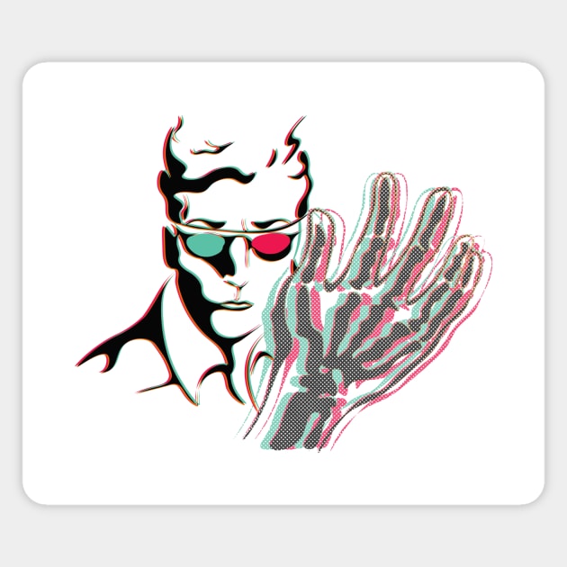 3D X-Ray Vision! Sticker by Doc Multiverse Designs